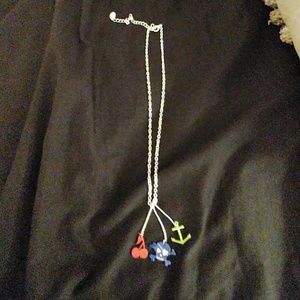 Woman's silver nautical necklace